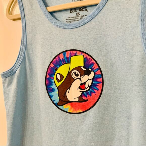 Bucee's | Size XS tank top tie dye beaver nuggets Texas Truck Stop Summer - Picture 2 of 5